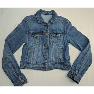 Vintage Cropped Denim Jacket by American Eagle AE, Medium, EUC